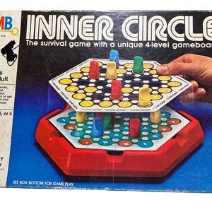 Complete Vintage MILTON BRADLEY INNER CIRCLE SURVIVAL GAME Strategy Board Game